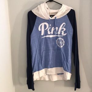 Pink long sleeve hoodie